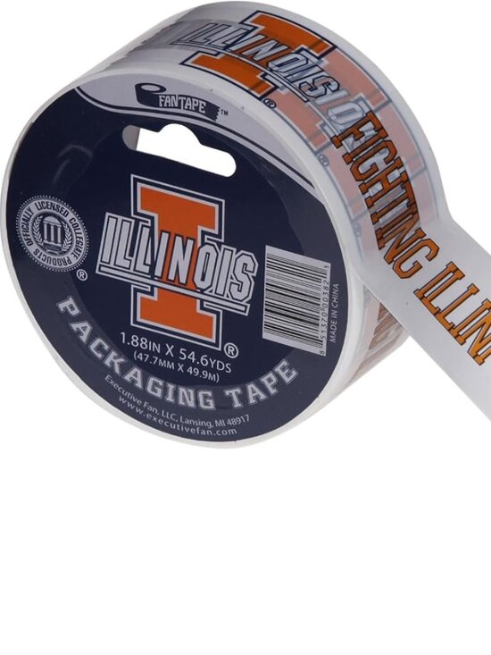 Fan Tape Other - University Illinois Fighting Illini Logo NCAA Licensed Shipping/Packing Tape
